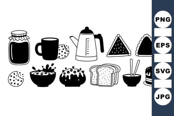 Cozy Breakfast Kitchen Clipart Set