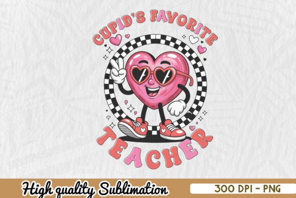 Cupid’s Favorite Teacher Heart PNG