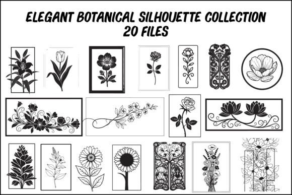 Elegant Botanical Silhouette Collection