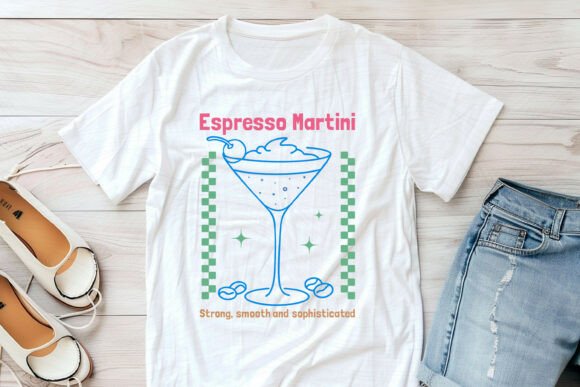 Summer Espresso Martini Cocktail PNG