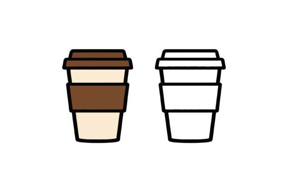 Takeaway Coffee Cup Icon Set