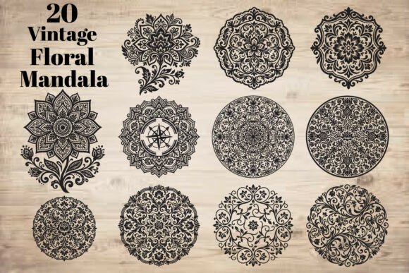 Vintage Floral Mandala